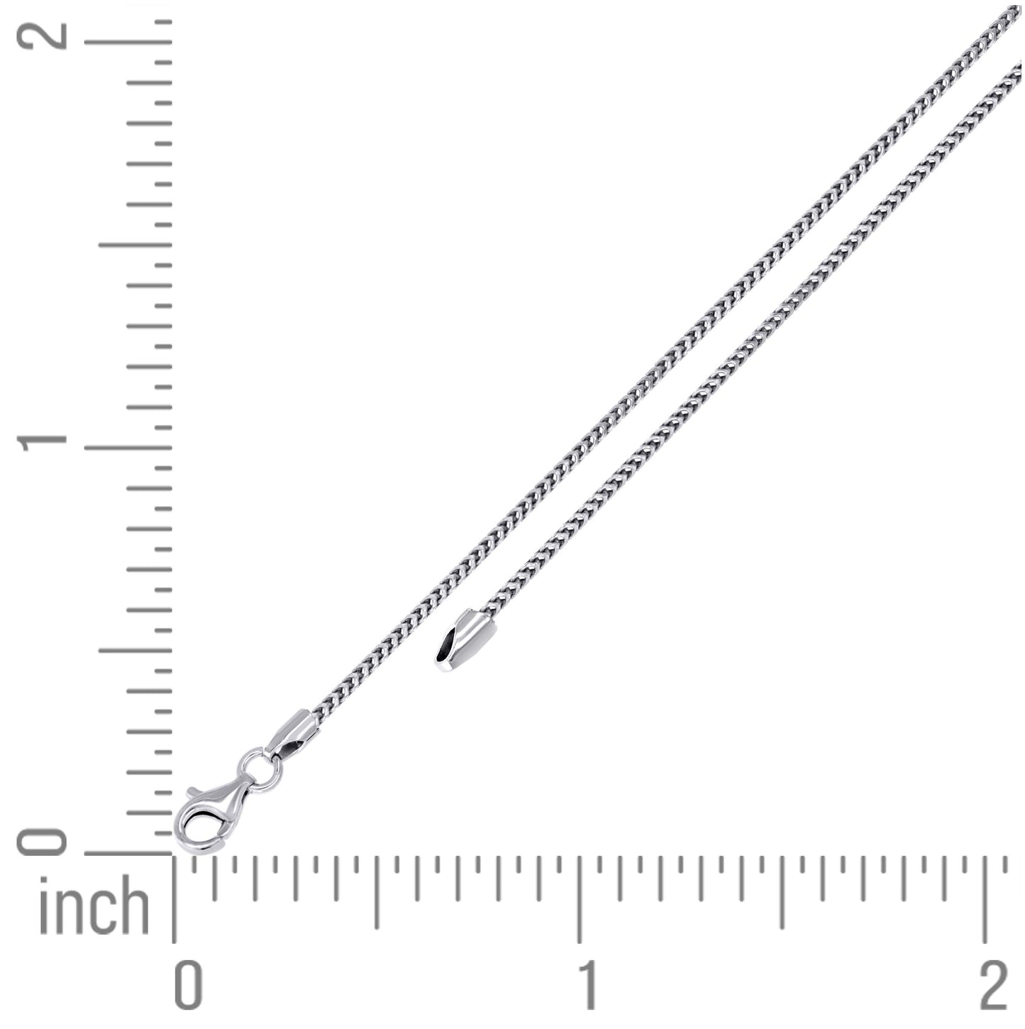 Sterling Silver Or Rhodium Plated Solid Franco Chain