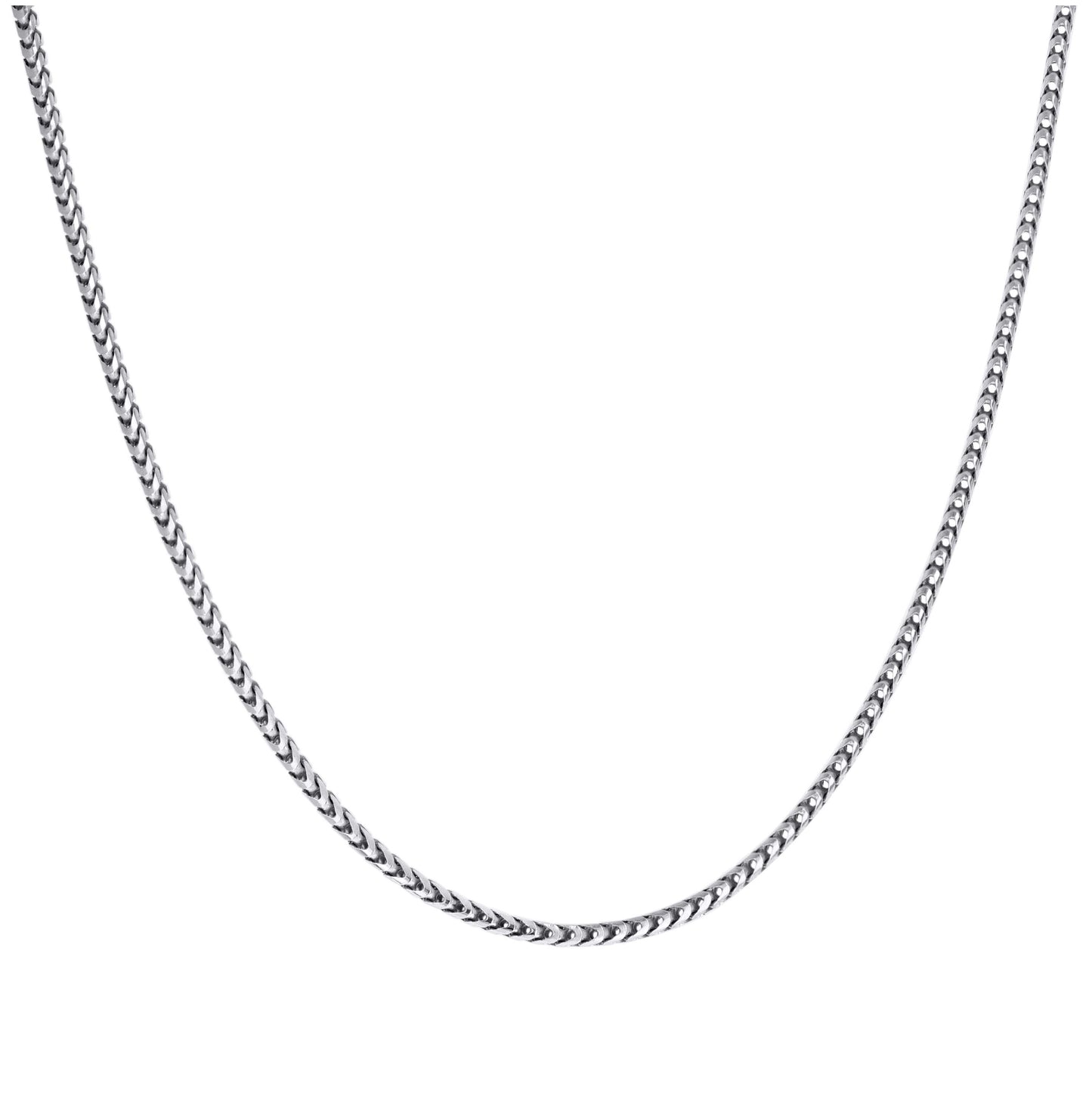 Sterling Silver Or Rhodium Plated Solid Franco Chain
