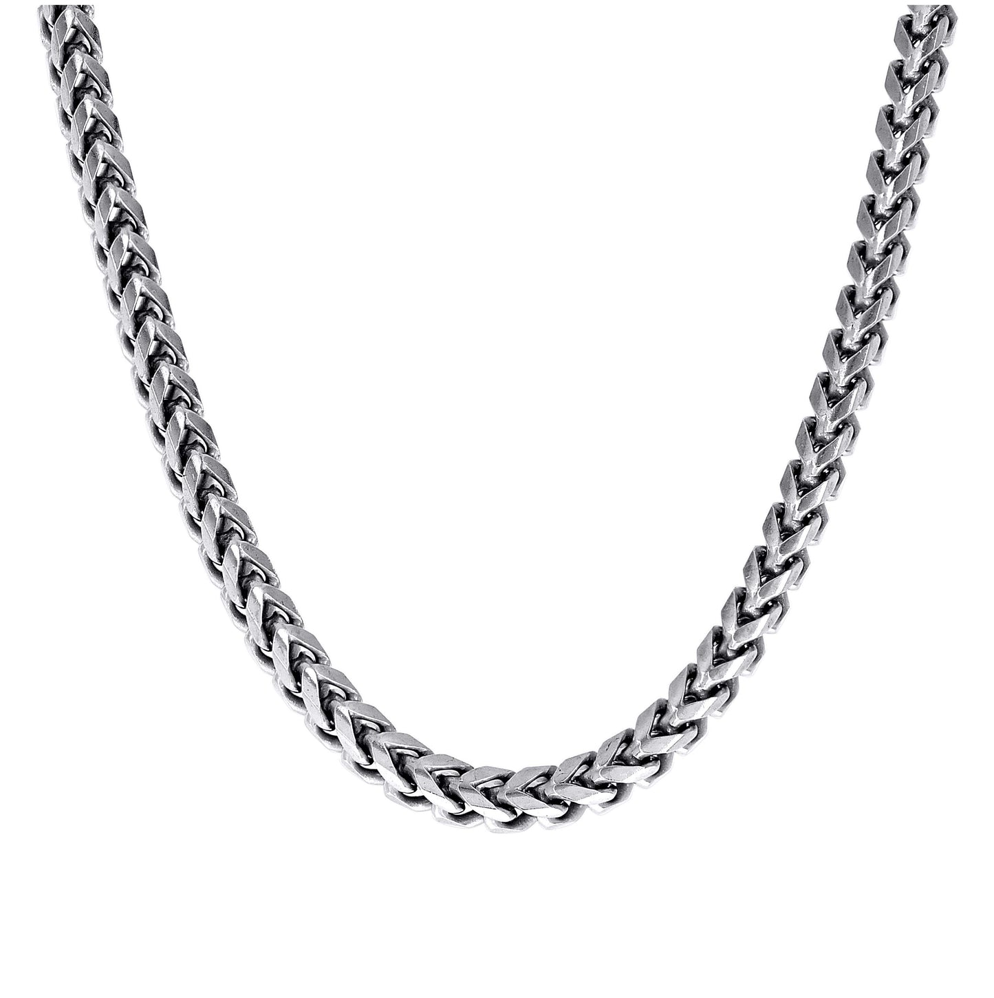 Sterling Silver Or Rhodium Plated Solid Franco Chain