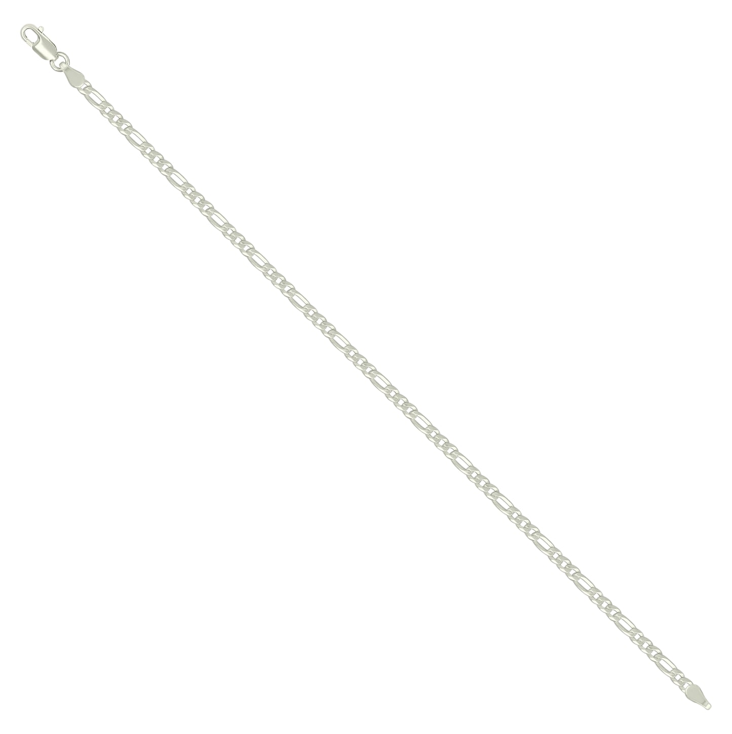 Sterling Silver Super Flat Figaro Chain