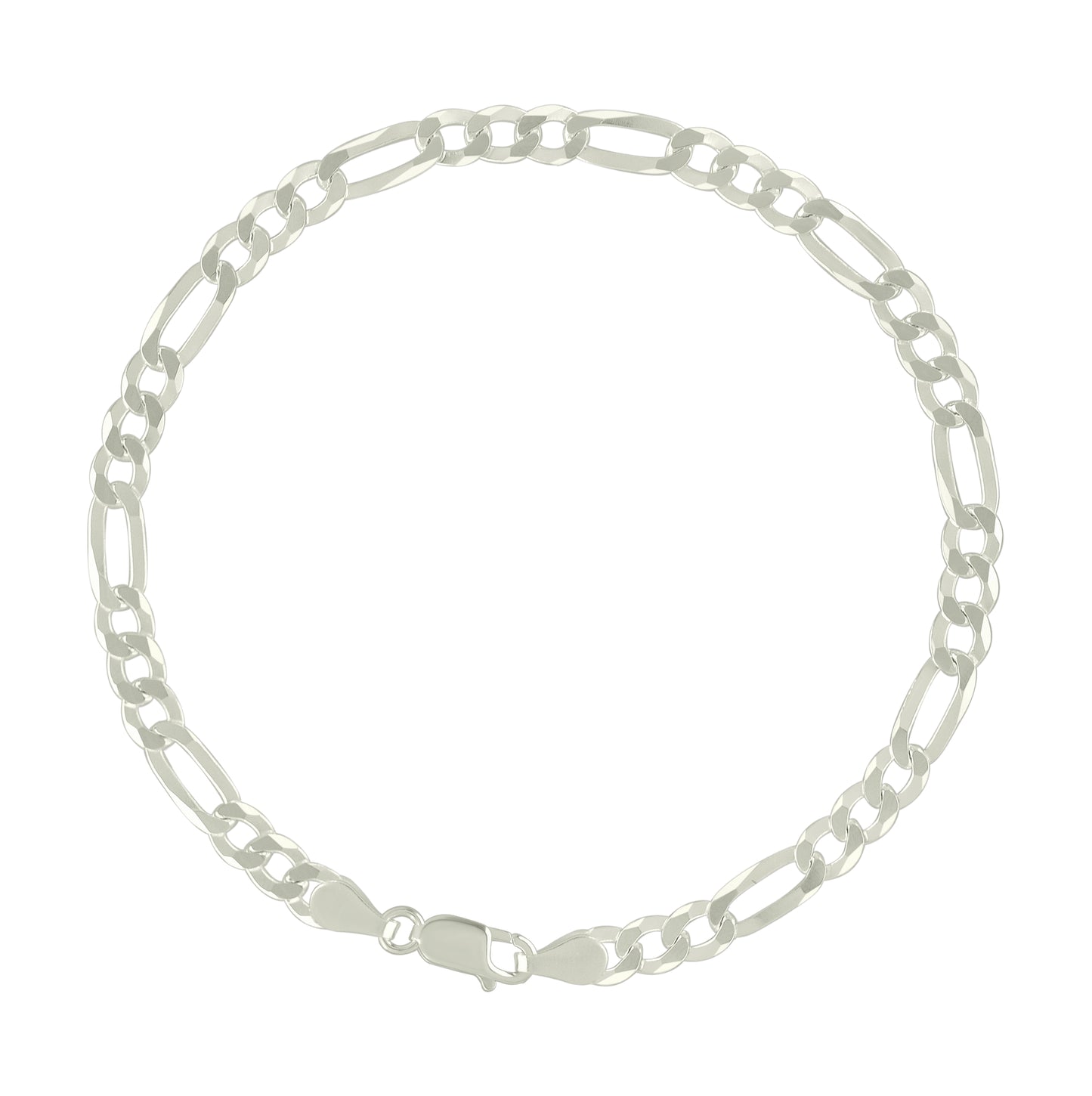 Sterling Silver Super Flat Figaro Chain
