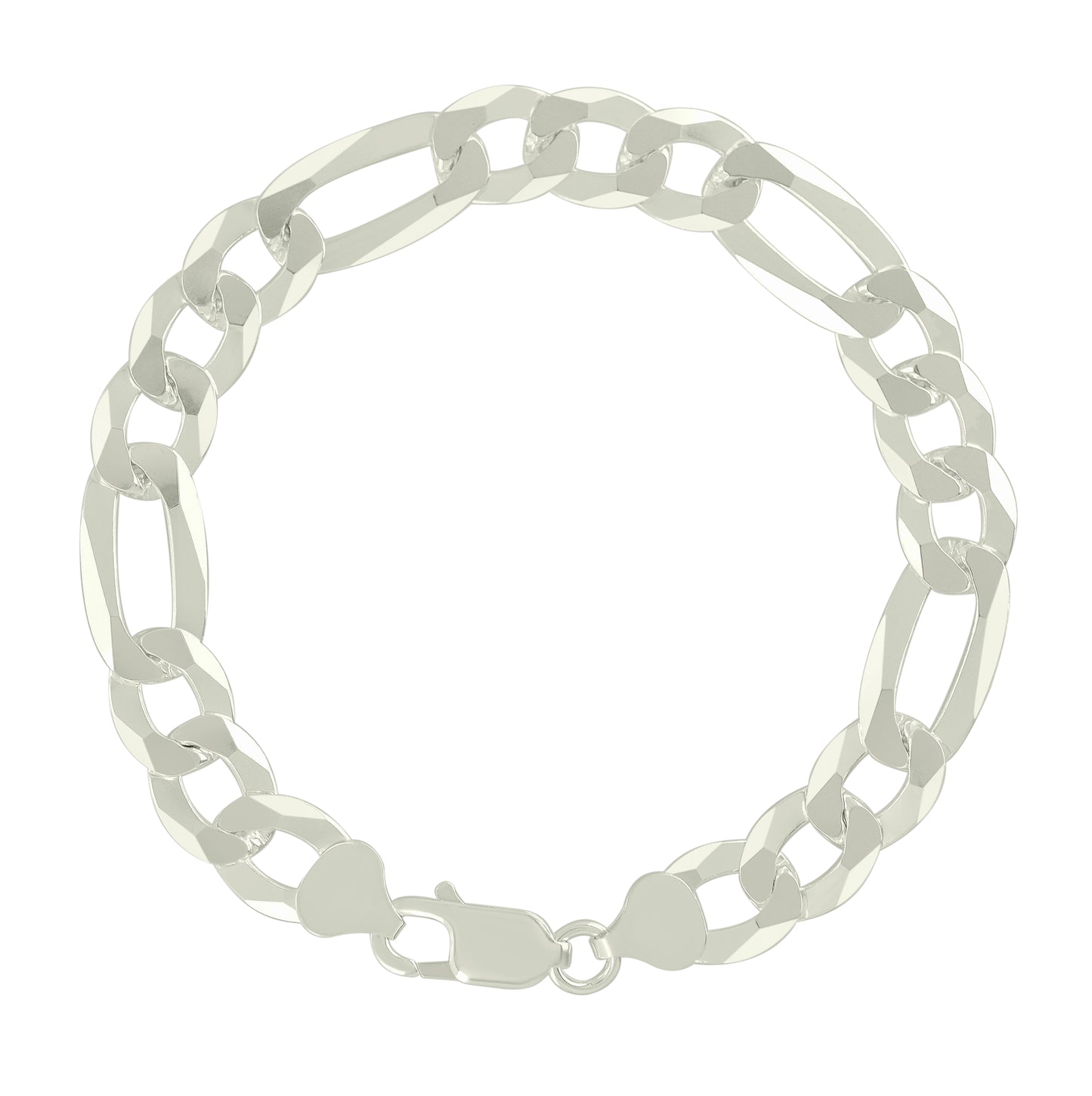 Sterling Silver Super Flat Figaro Chain