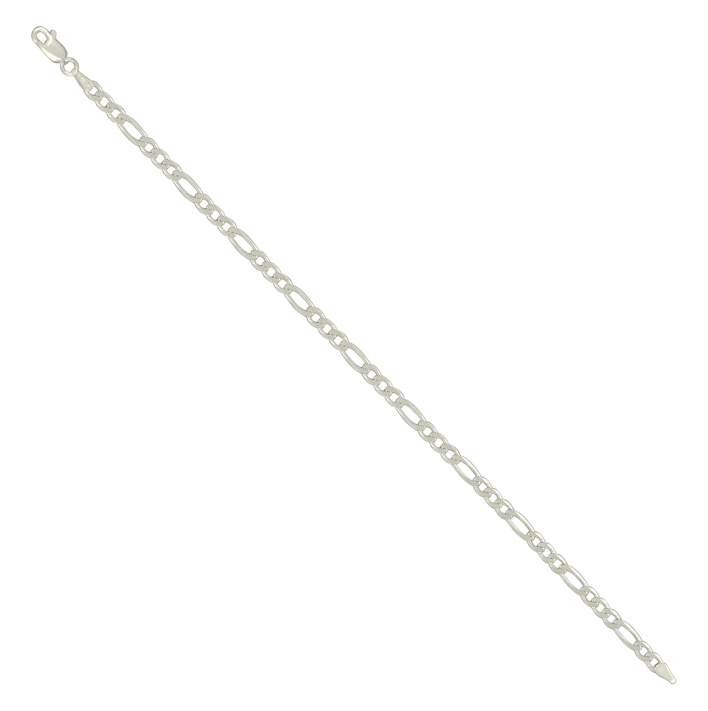 Sterling Silver Solid Classic Figaro Silver Plated