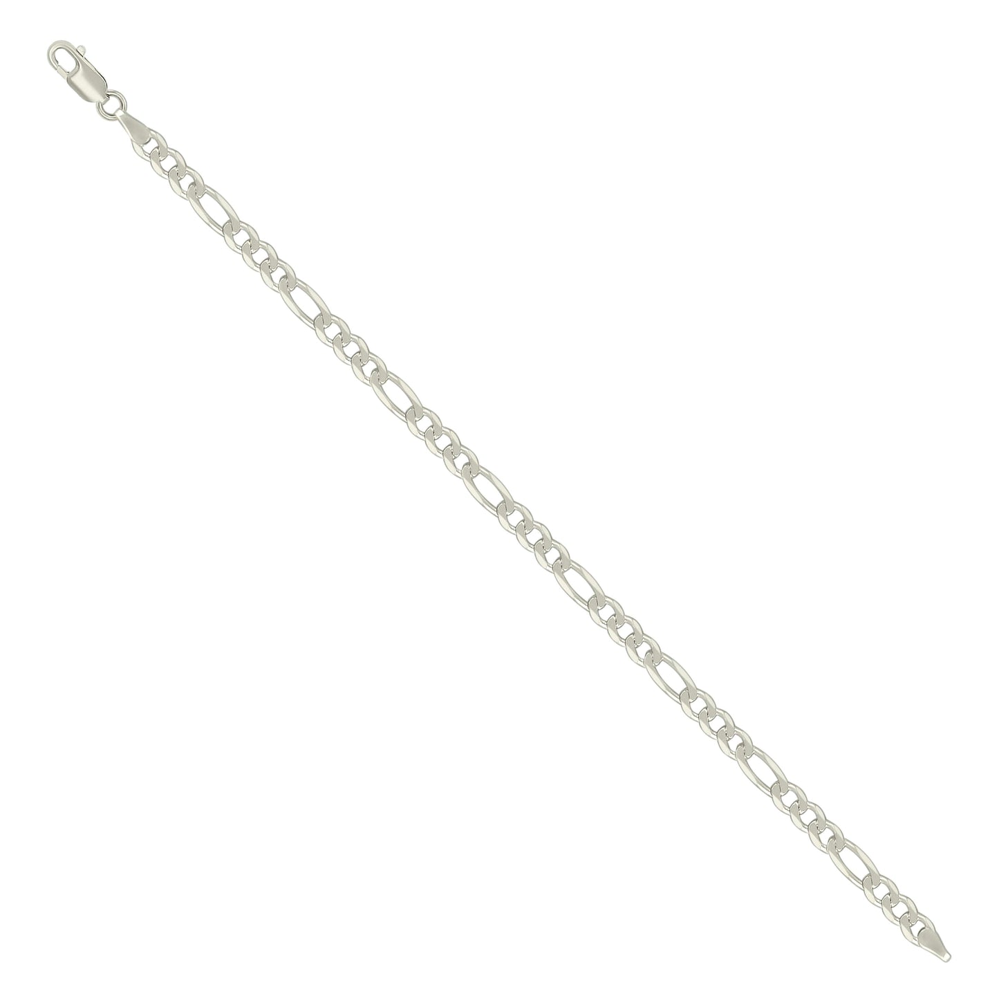 Sterling Silver Solid Classic Figaro Silver Plated