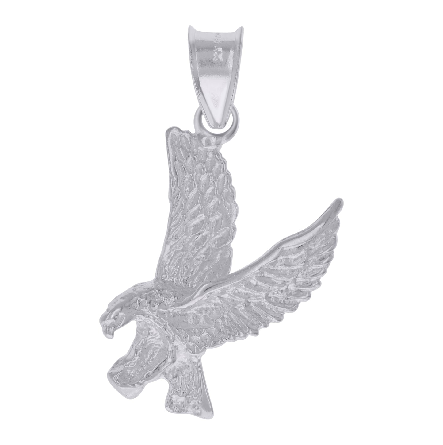 Sterling Silver Unisex Eagle Bird Wildlife Charm Pendant