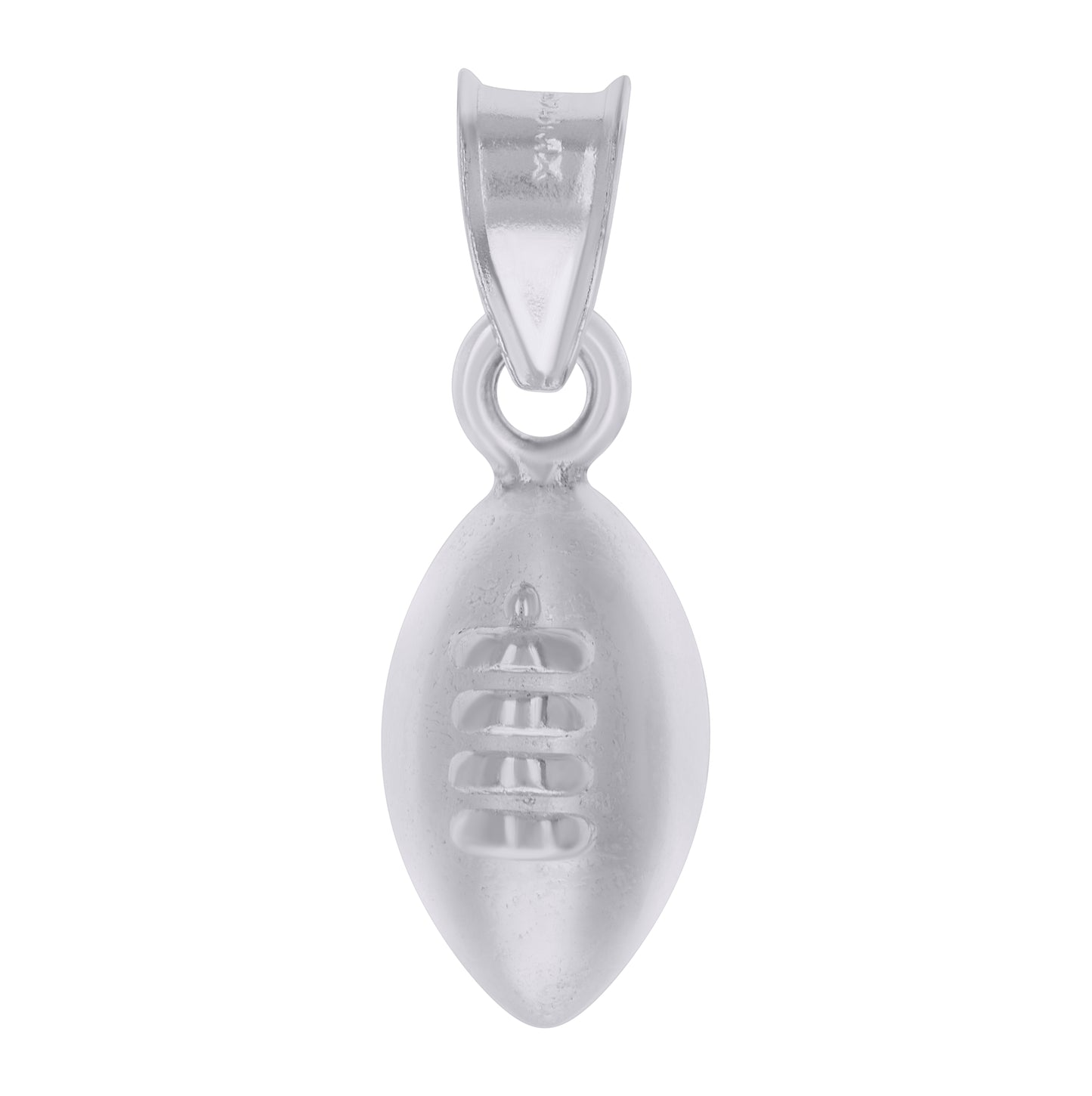Sterling Silver Unisex Football Sports Charm Pendant