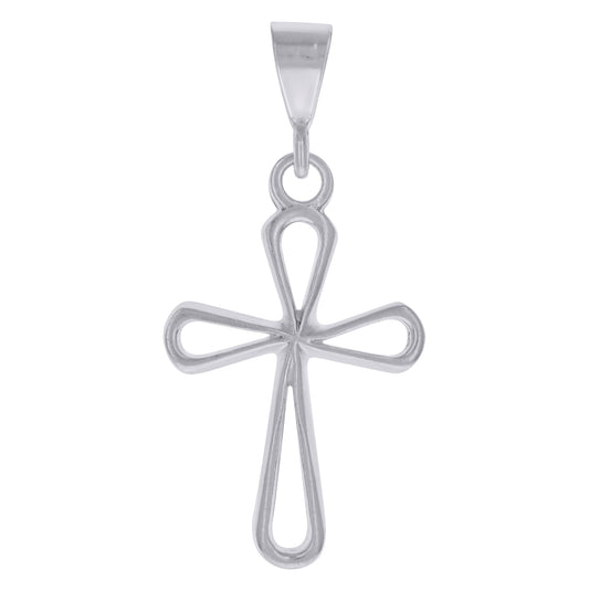 Sterling Silver Unisex Cross Religious Charm Pendant