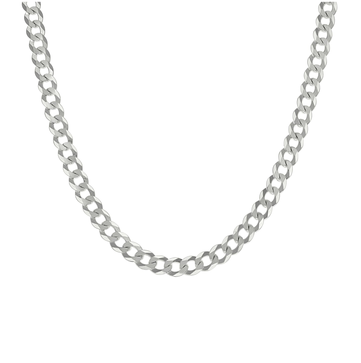 Sterling Silver Solid Super Flat Cuban Chain