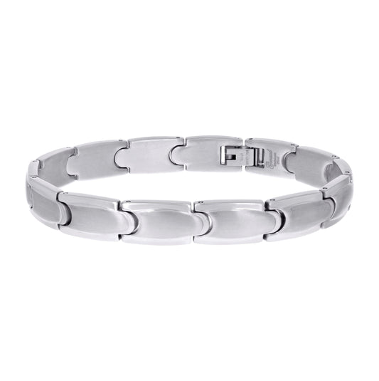 Stainless Steel Mens Fashion Bracelet Size 8.5 Inches