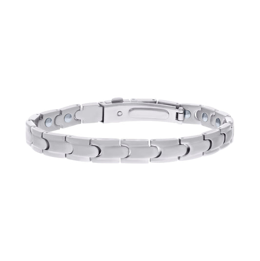 Stainless Steel Mens Fashion Bracelet Size 8.5 Inches