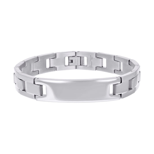 Stainless Steel Mens Fashion Bracelet Size 8.5 Inches