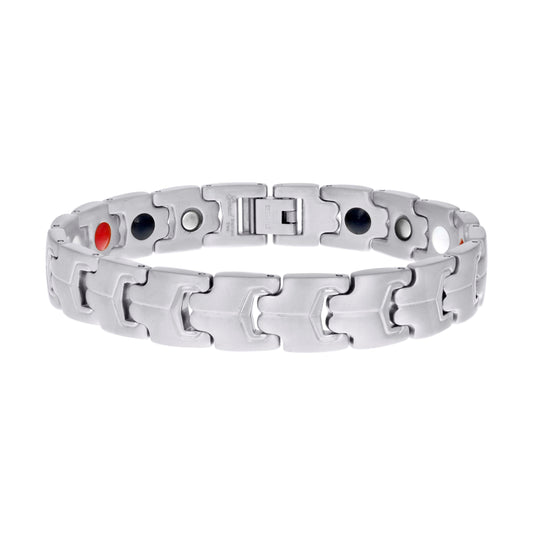Stainless Steel Mens Fashion Bracelet Size 8.5 Inches
