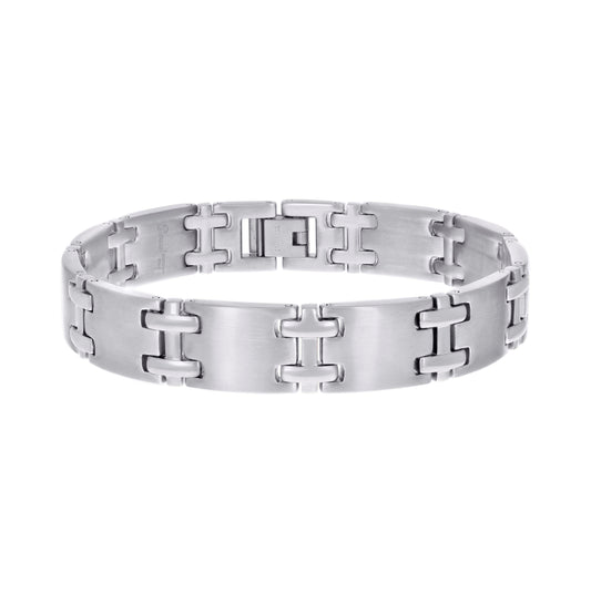 Stainless Steel Mens Fashion Bracelet Size 8.5 Inches