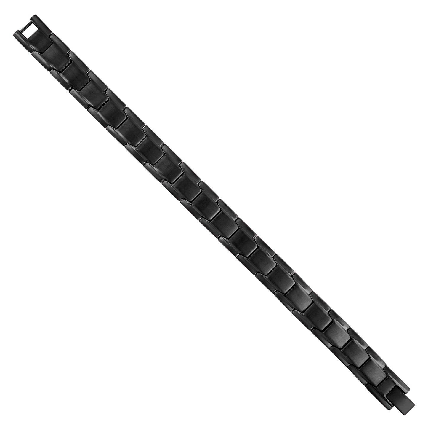 Stainless Steel Black-tone Mens Fashion Bracelet Size 8.5 Inches