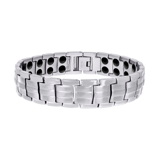 Stainless Steel Mens Fashion Bracelet Size 8.5 Inches