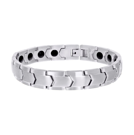 Stainless Steel Mens Fashion Bracelet Size 8.5 Inches