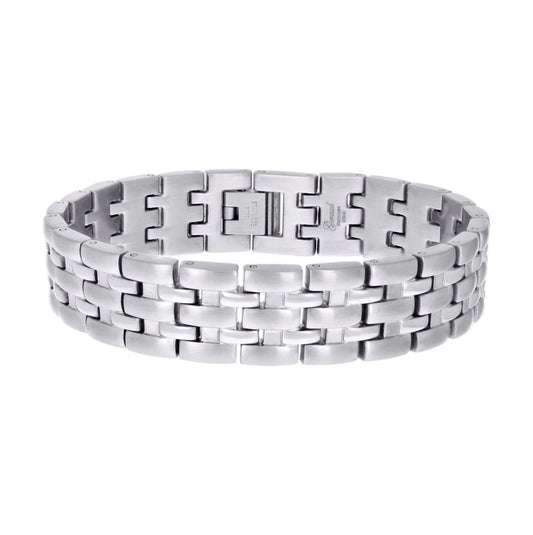 Stainless Steel Mens Fashion Bracelet Size 8.5 Inches