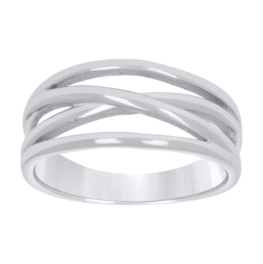 Sterling Silver Women's Fashion Bridal Anniversary Wedding Engagement Band Ring