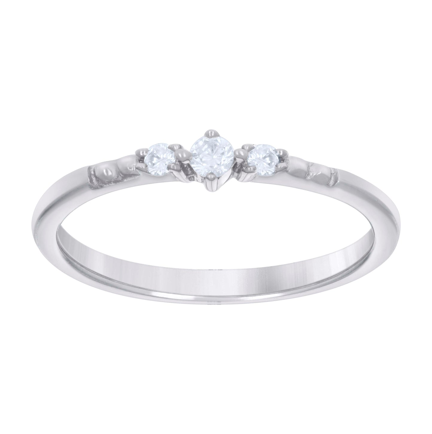 Sterling Silver Women's Cubic-Zirconia Bridal Anniversary Engagement Wedding Ring