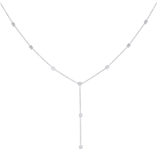 Sterling Silver Womens Fashion Necklace Size 17 Inches