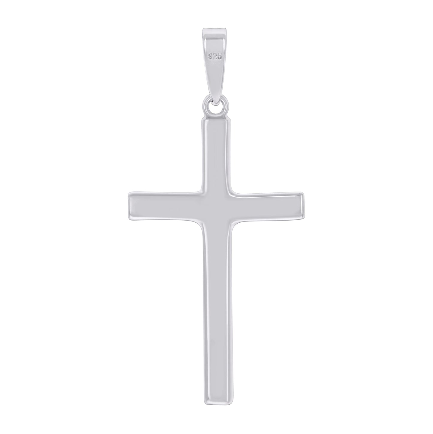 Sterling Silver Unisex Cross Religious Charm Pendant