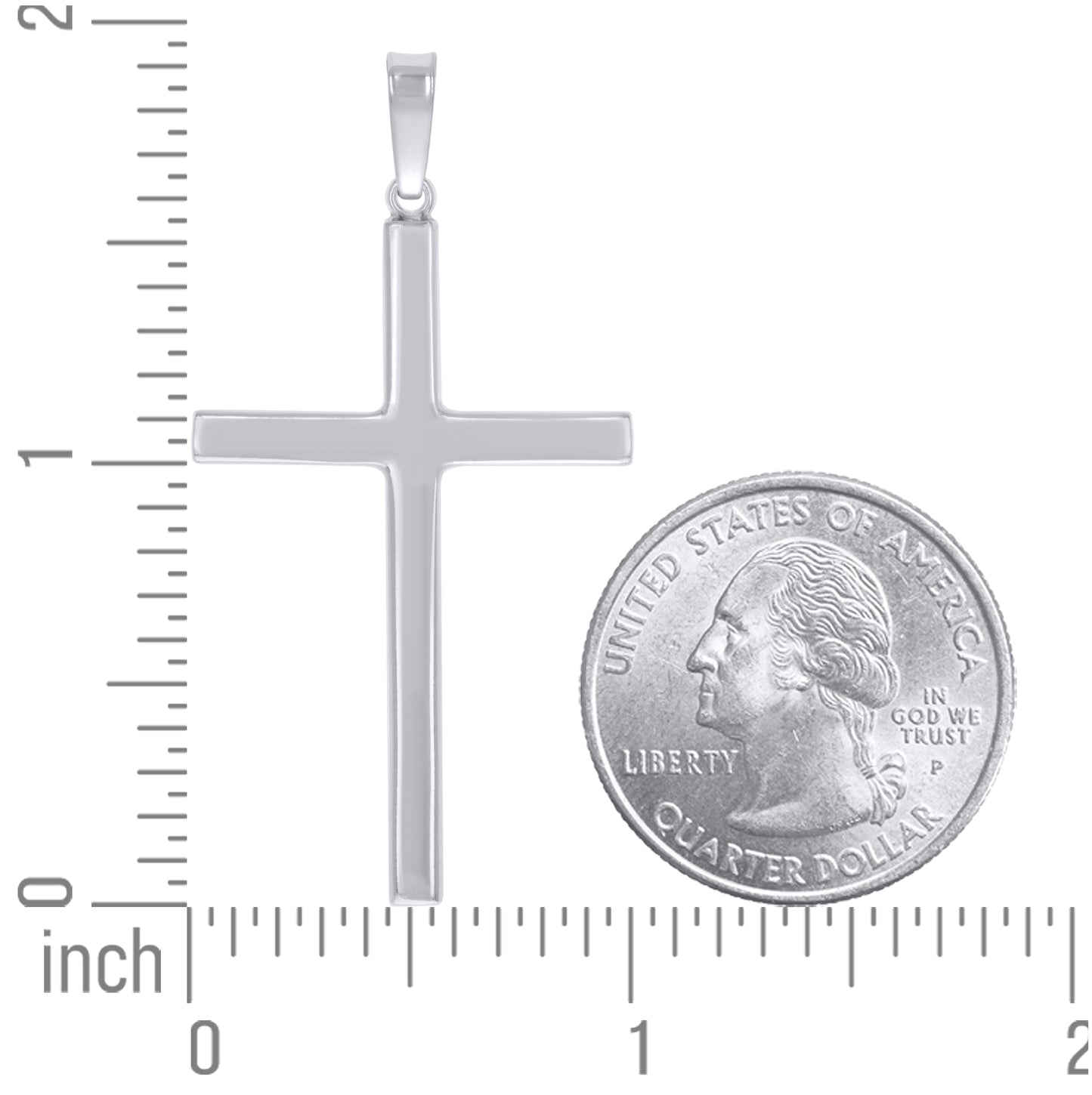 Sterling Silver Unisex Cross Religious Charm Pendant