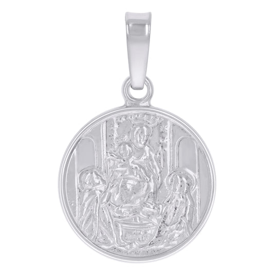 Sterling Silver Unisex Religious Charm Pendant
