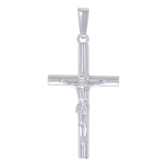 Sterling Silver Unisex Crucifix Cross Religious Charm Pendant