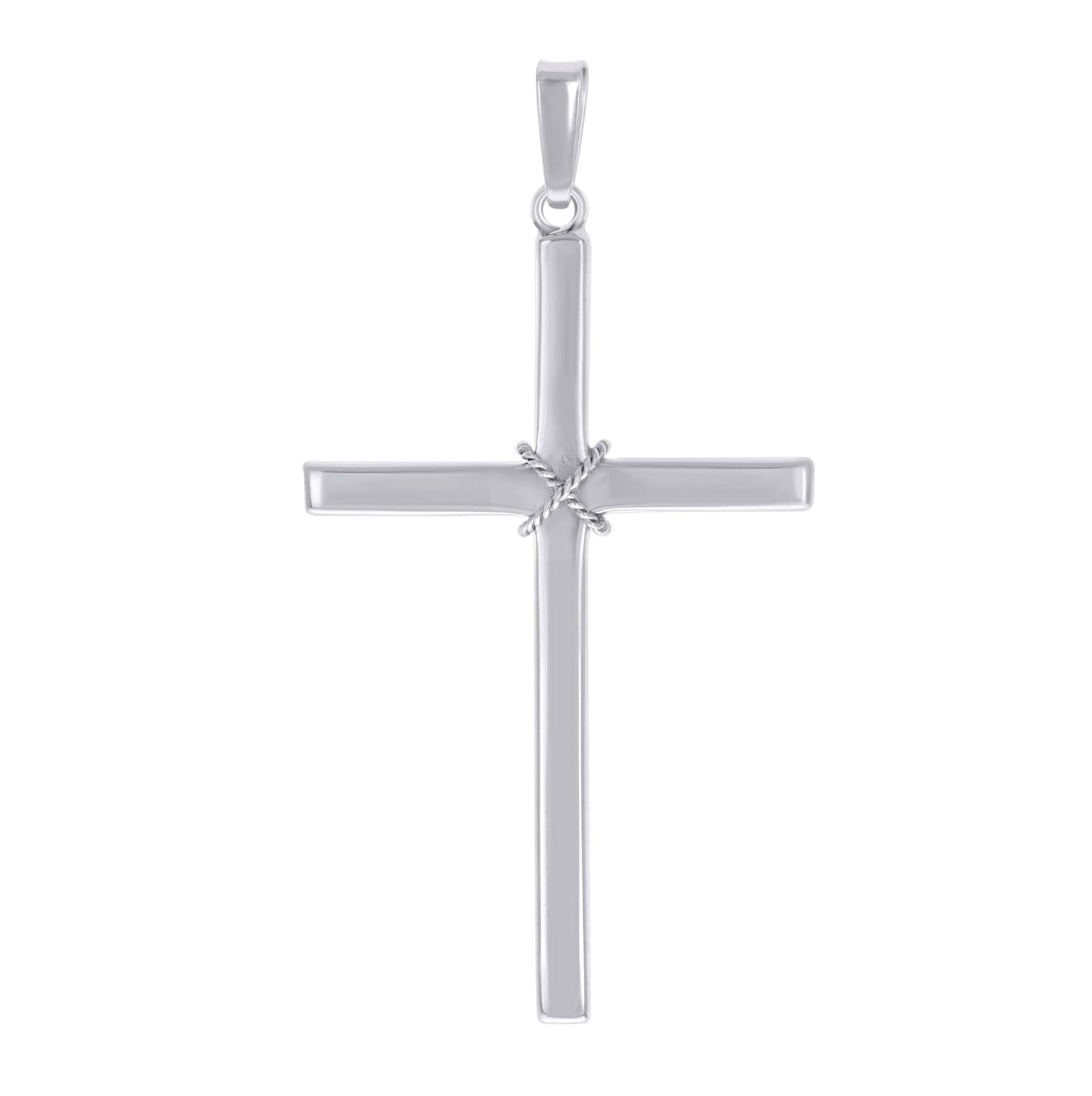 Sterling Silver Unisex Cross Religious Charm Pendant