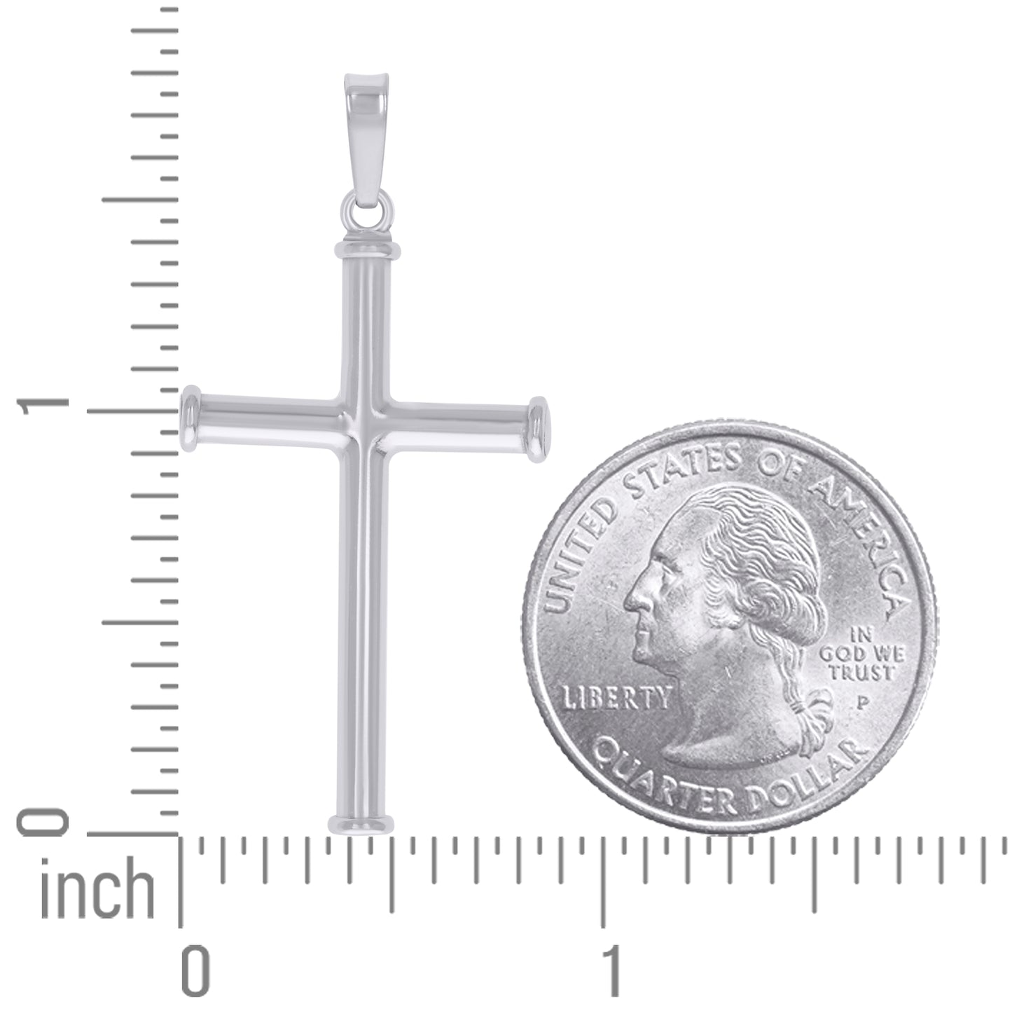 Sterling Silver Unisex Cross Religious Charm Pendant