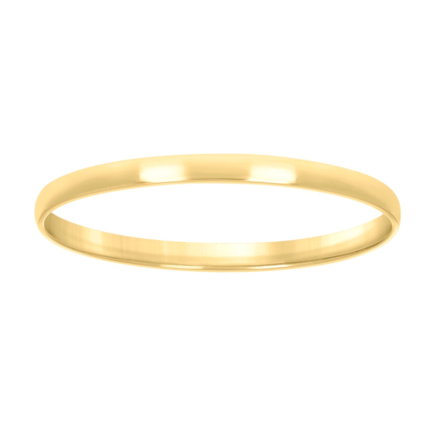 Sterling Silver Yellow-Tone Women's Comfort Fit Bridal Anniversary Engagement Wedding Band Ring
