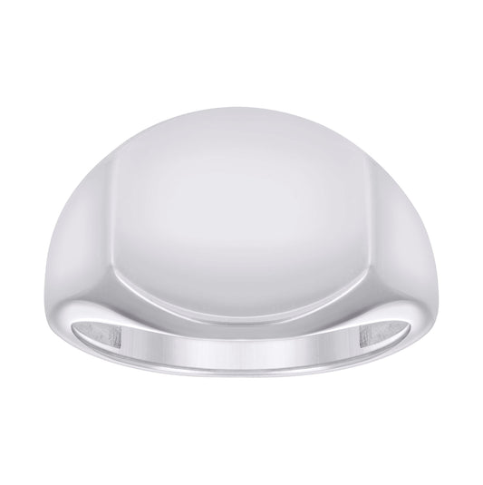Sterling Silver Unisex Signet Bridal Anniversary Wedding Engagement Band Ring