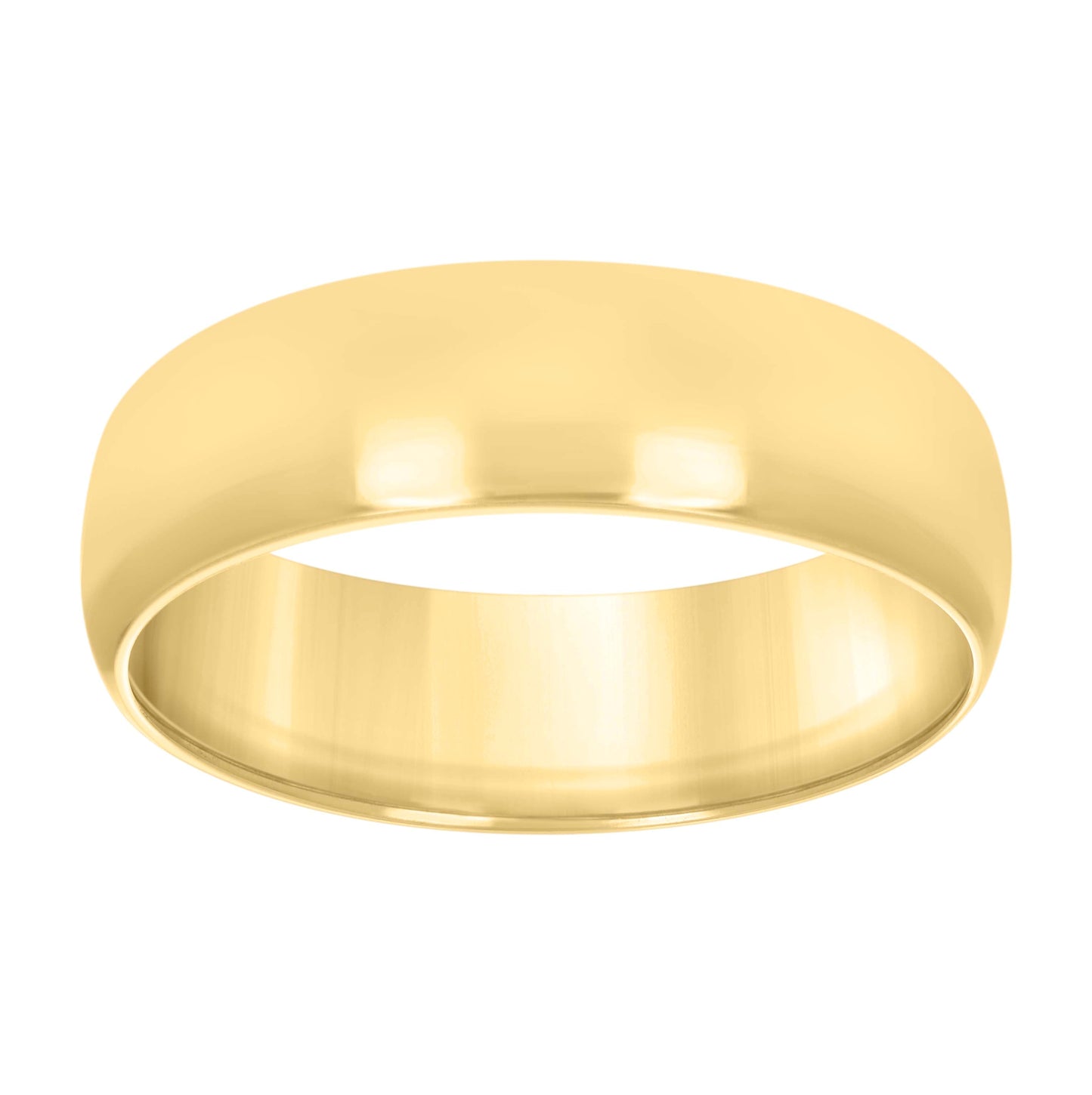 Sterling Silver Yellow-Tone Women's Comfort Fit Bridal Anniversary Engagement Wedding Band Ring