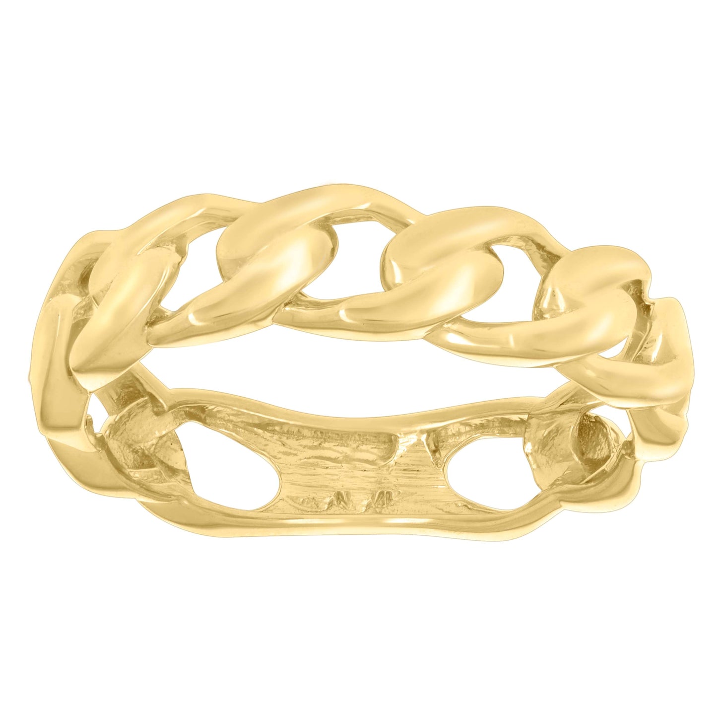 14K Yellow Gold Mens Fashion Ring