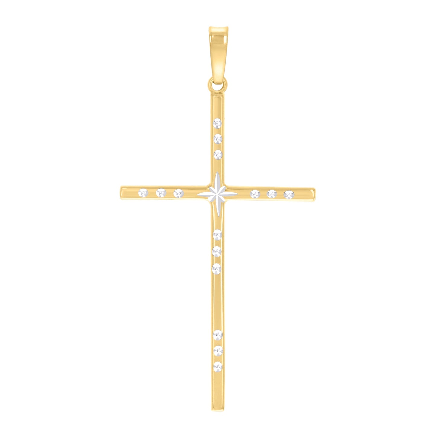 Sterling Silver Unisex Cross Religious Charm Pendant