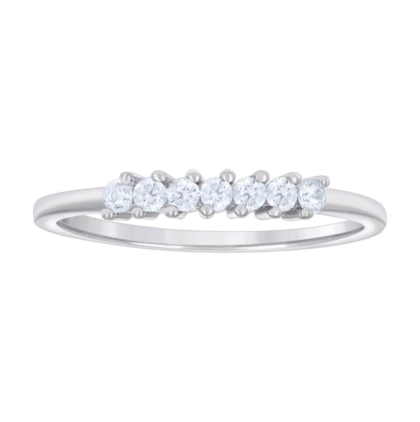 Sterling Silver Women's Cubic-Zirconia Bridal Anniversary Engagement Wedding Ring