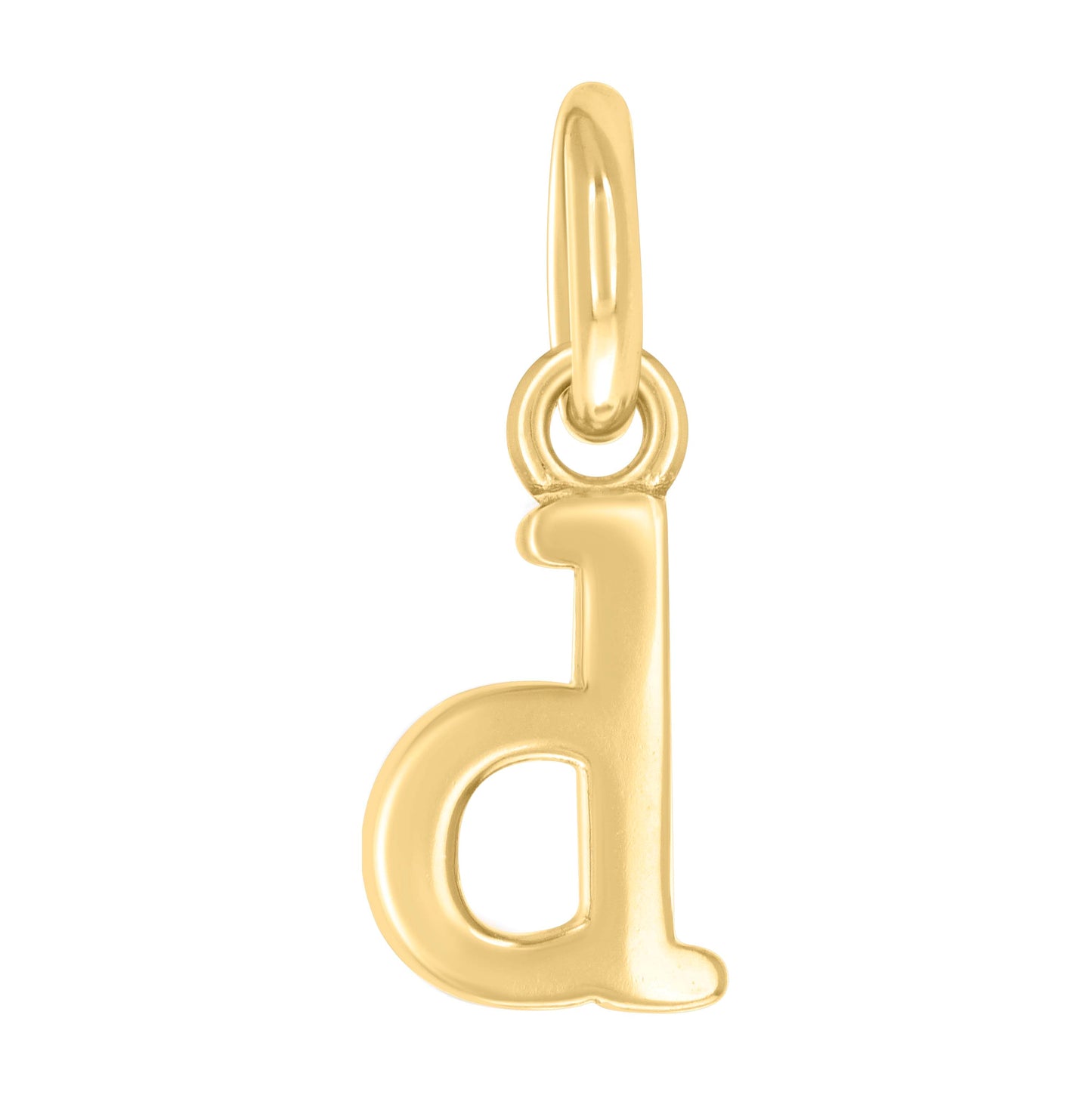Sterling Silver Unisex Initial Small Alphabet Charm Pendant