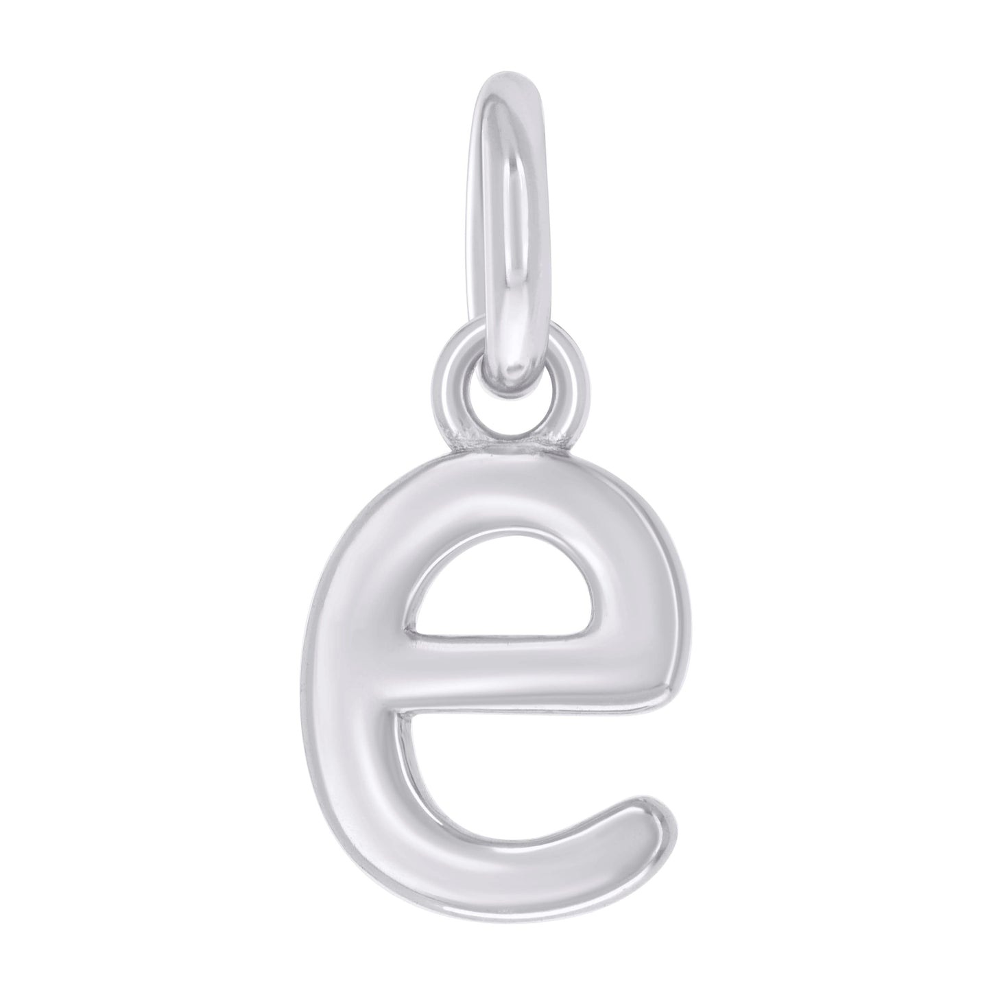 Sterling Silver Unisex Initial Small Alphabet Charm Pendant