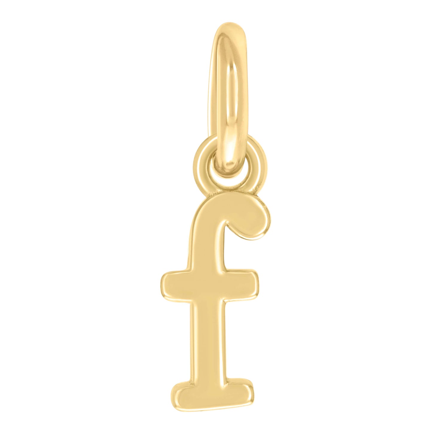 Sterling Silver Unisex Initial Small Alphabet Charm Pendant