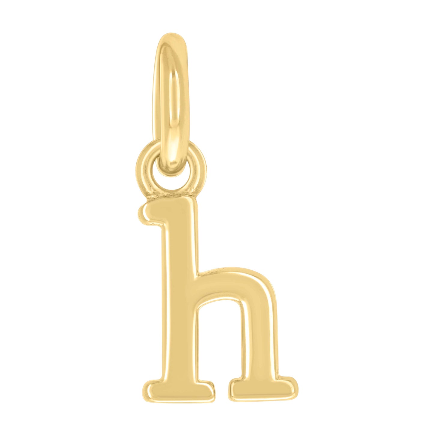 Sterling Silver Unisex Initial Small Alphabet Charm Pendant