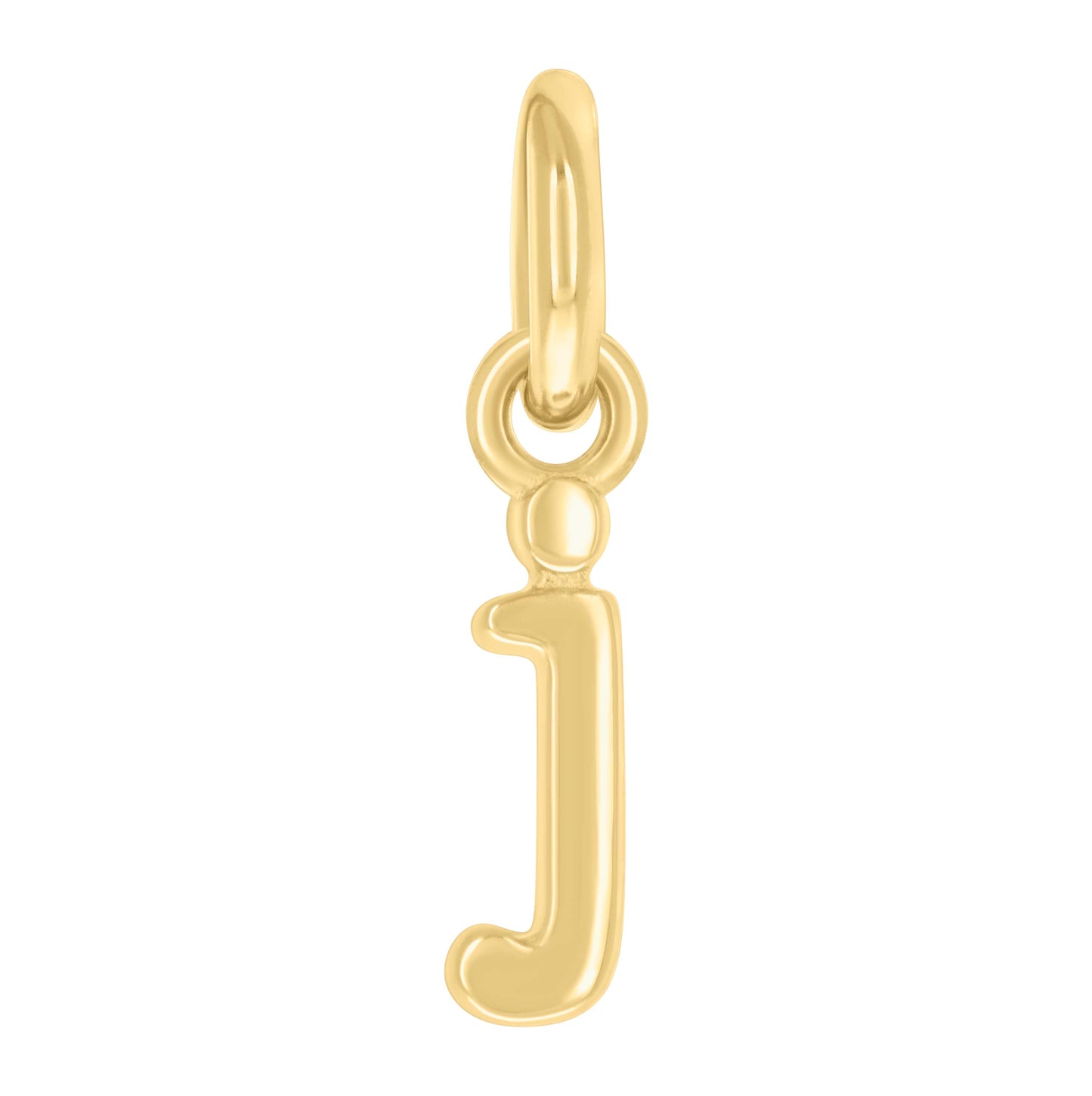 Sterling Silver Unisex Initial Small Alphabet Charm Pendant