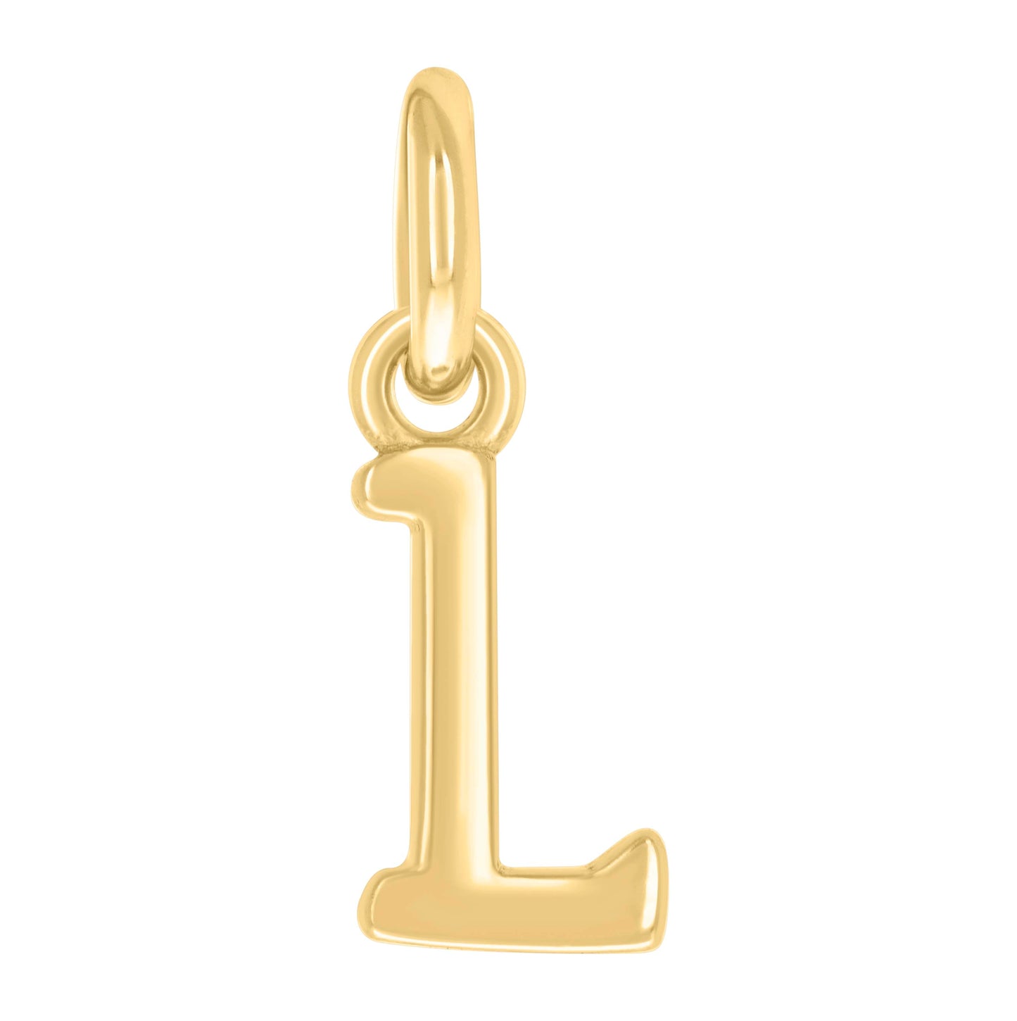 Sterling Silver Unisex Initial Small Alphabet Charm Pendant