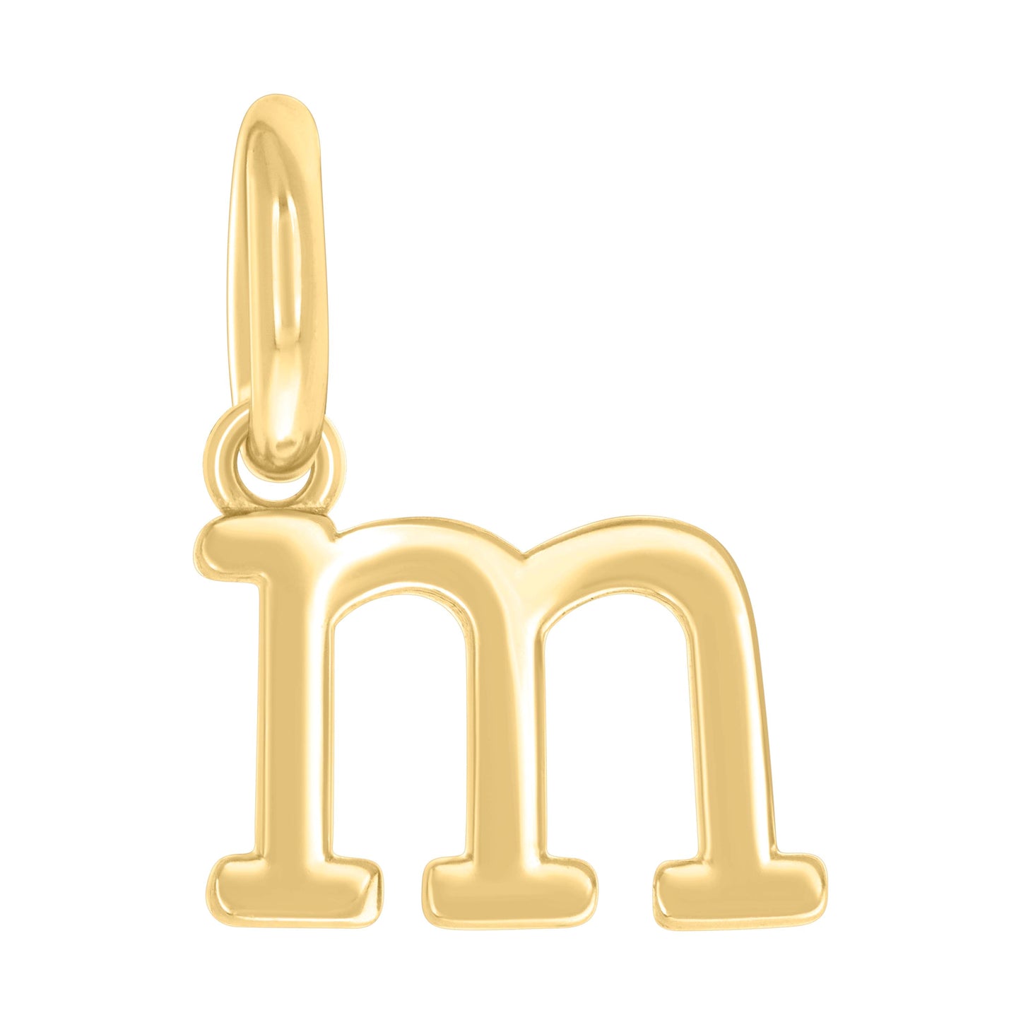 Sterling Silver Unisex Initial Small Alphabet Charm Pendant