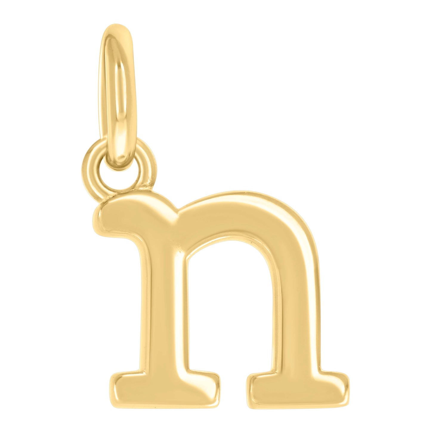 Sterling Silver Unisex Initial Small Alphabet Charm Pendant