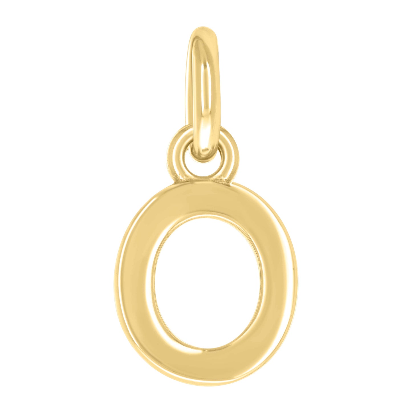 Sterling Silver Unisex Initial Small Alphabet Charm Pendant