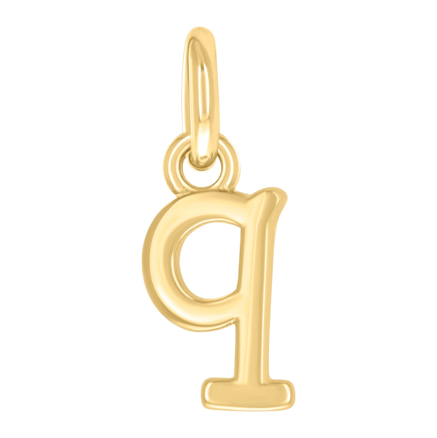 Sterling Silver Unisex Initial Small Alphabet Charm Pendant
