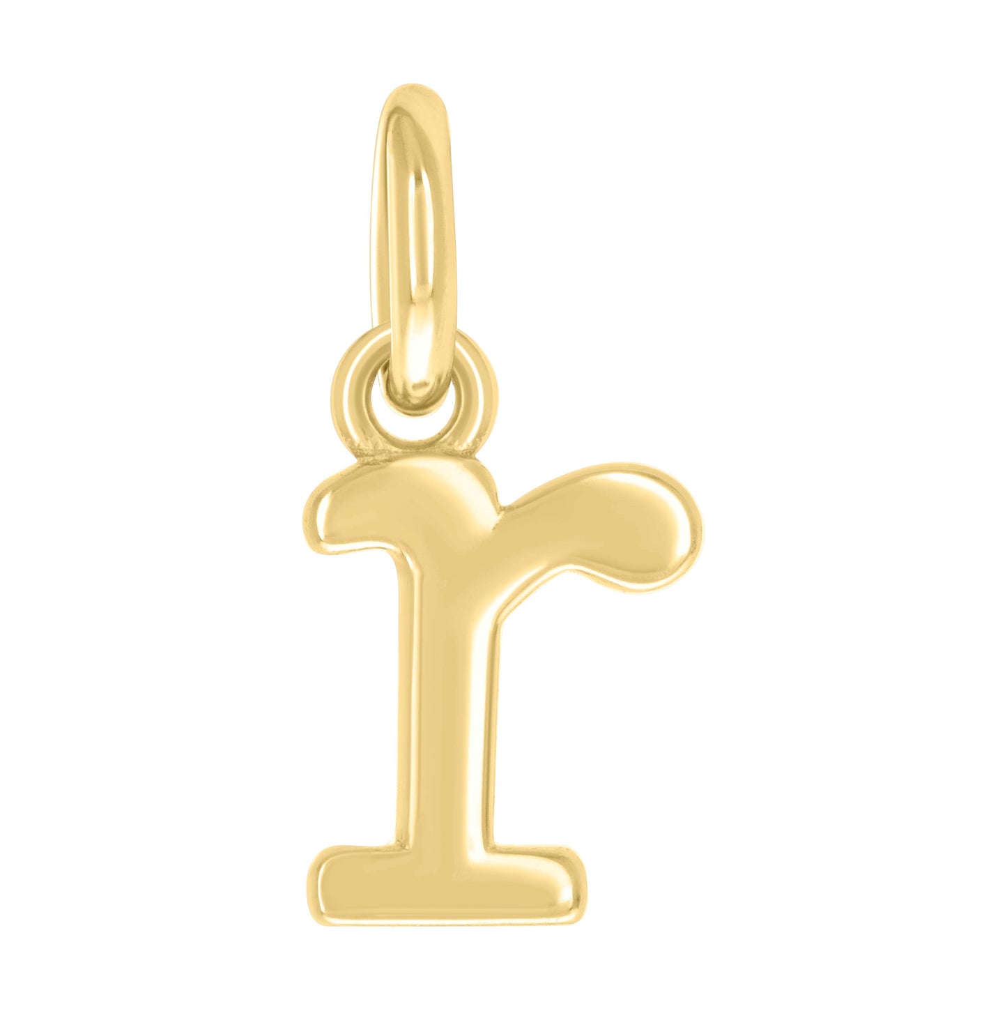 Sterling Silver Unisex Initial Small Alphabet Charm Pendant