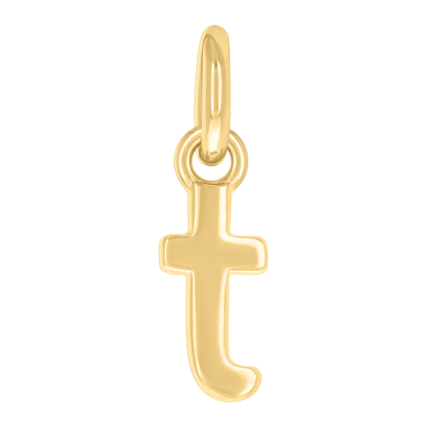 Sterling Silver Unisex Initial Small Alphabet Charm Pendant