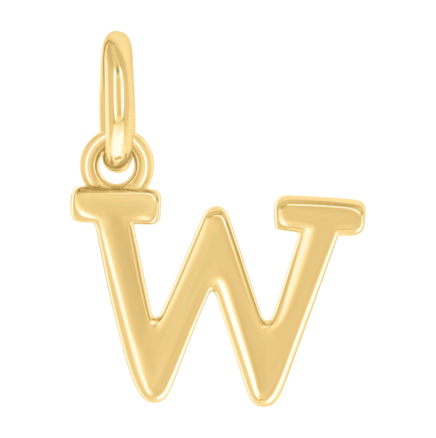 Sterling Silver Unisex Initial Small Alphabet Charm Pendant