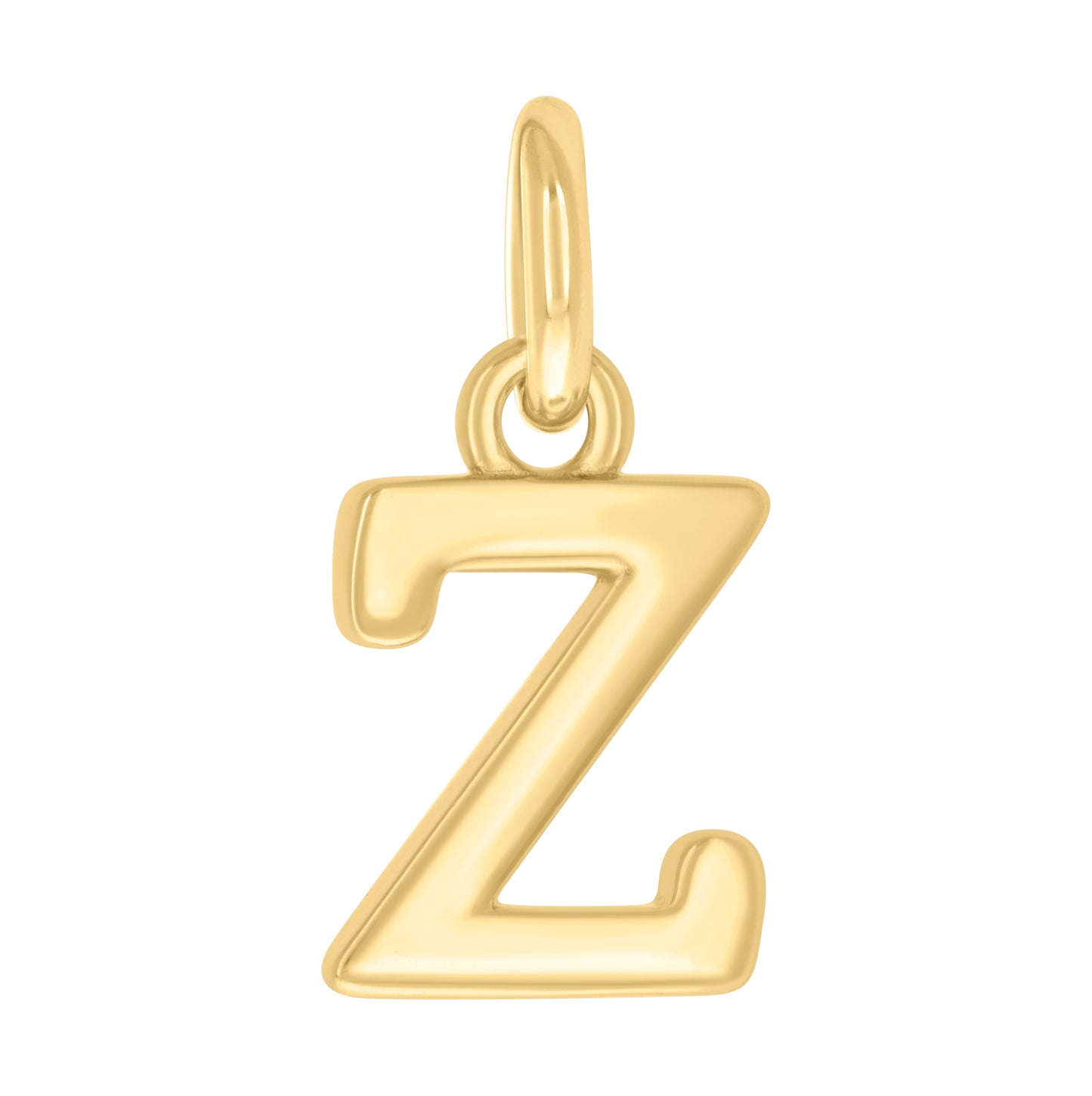 Sterling Silver Unisex Initial Small Alphabet Charm Pendant